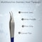A2Z Scilab Flat Hollow Handle Tweezers, Curved Serrated Head 4.75L, Stainless Steel, Blue Band A2Z-ZR896 - alternate 5